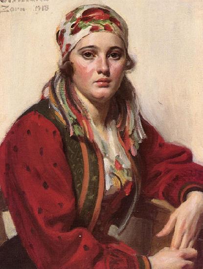 Anders Zorn Ols Maria, oil painting picture